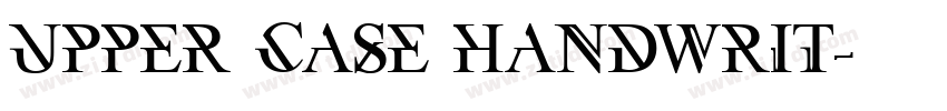 upper case handwrit字体转换
